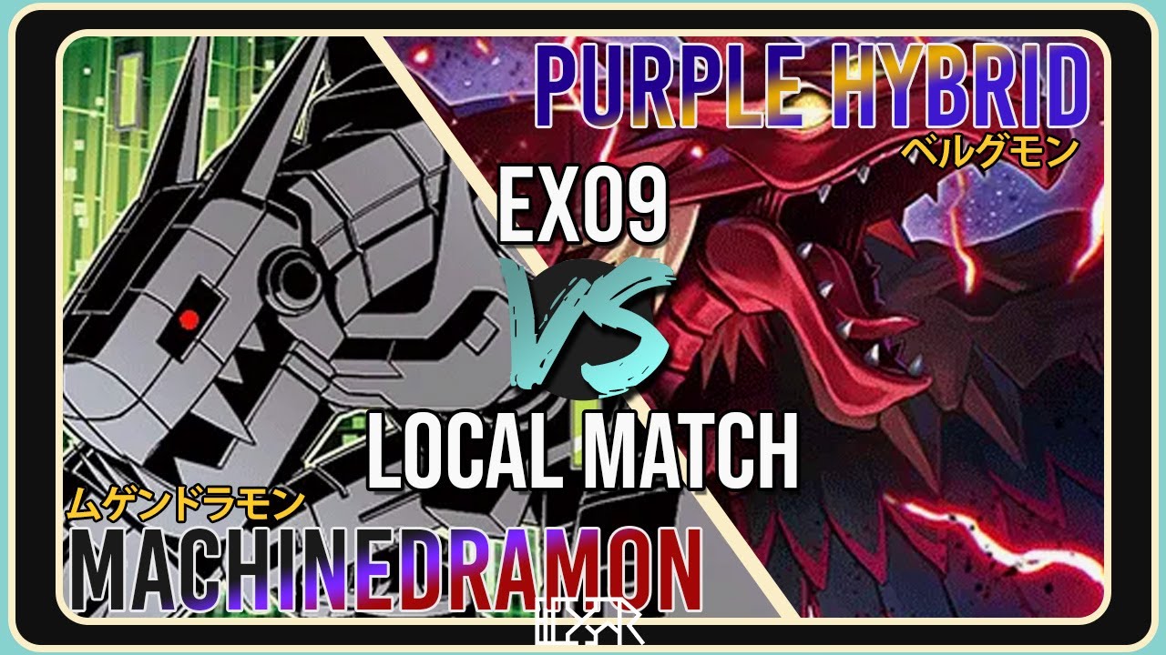 Machinedramon vs Purple Hybrid [Digimon TCG EX9 Local Match] Match Commentary