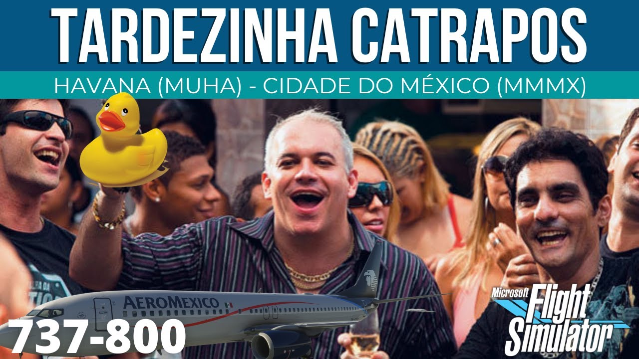 Tardezinha Catrapos -  Havana para Cidade do M&eacute;xico de Boeing 737-800