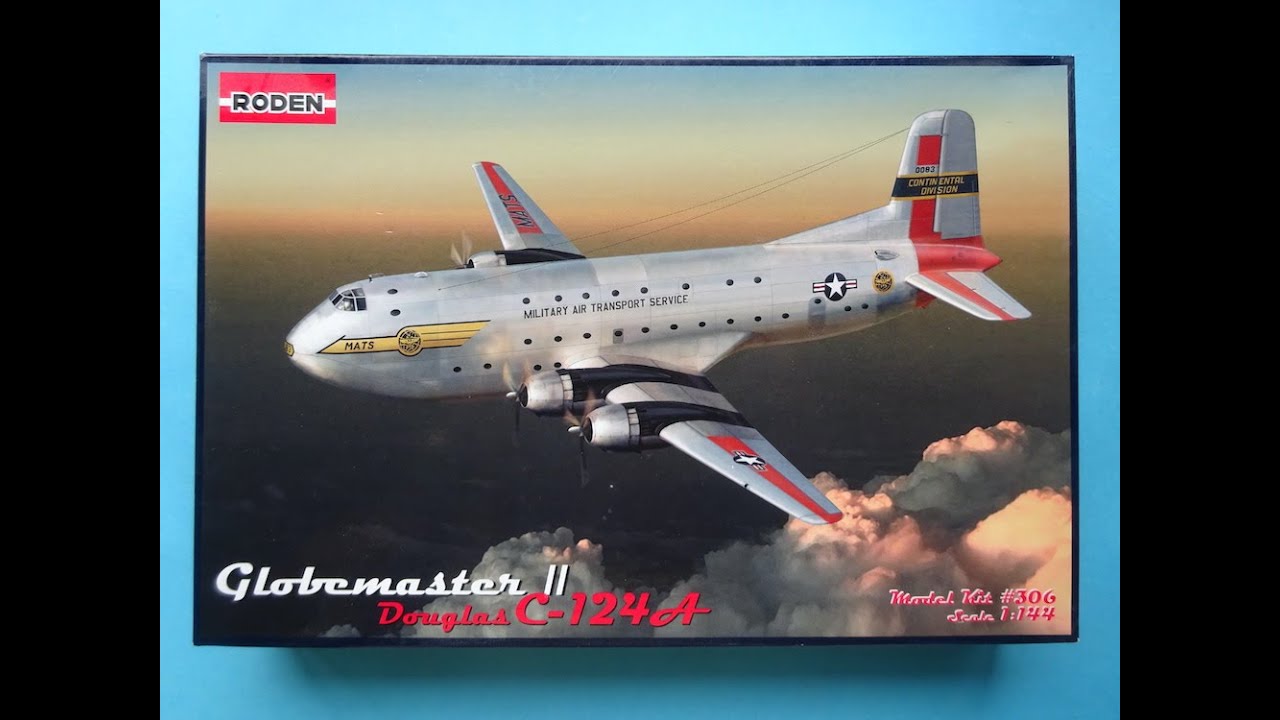 My first RODEN kit ever, and my last complete kit this year: 1/144th Douglas C-124A Globemaster II.