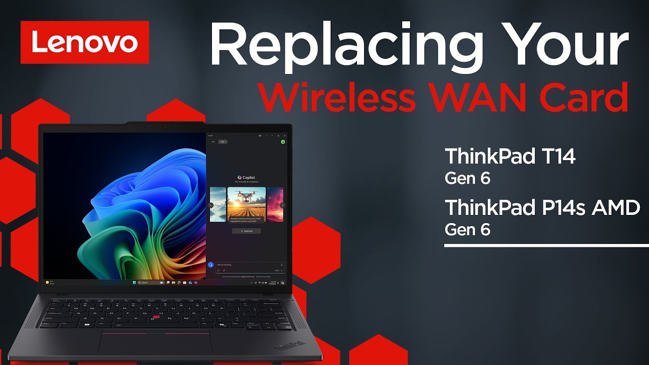 Replacing Your Wireless WAN Card | ThinkPad T14 Gen 6 and P14s Gen 6 AMD | Customer Self Service