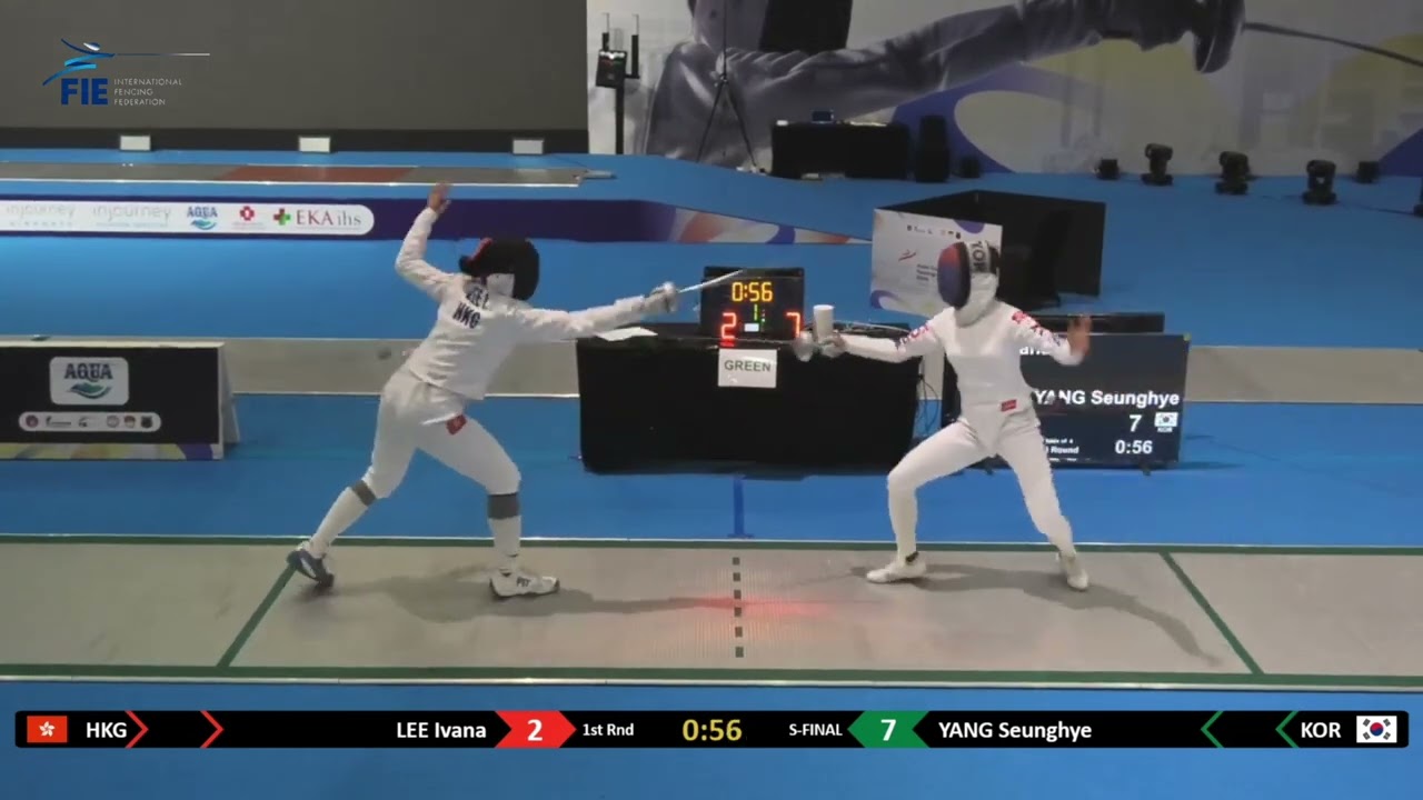 2026  亞洲青少年擊劍錦標賽  (Asian Cadet & Junior Fencing Championships 2026) -  女子青年組重剑 4強 李懿穎 銅牌 4:15