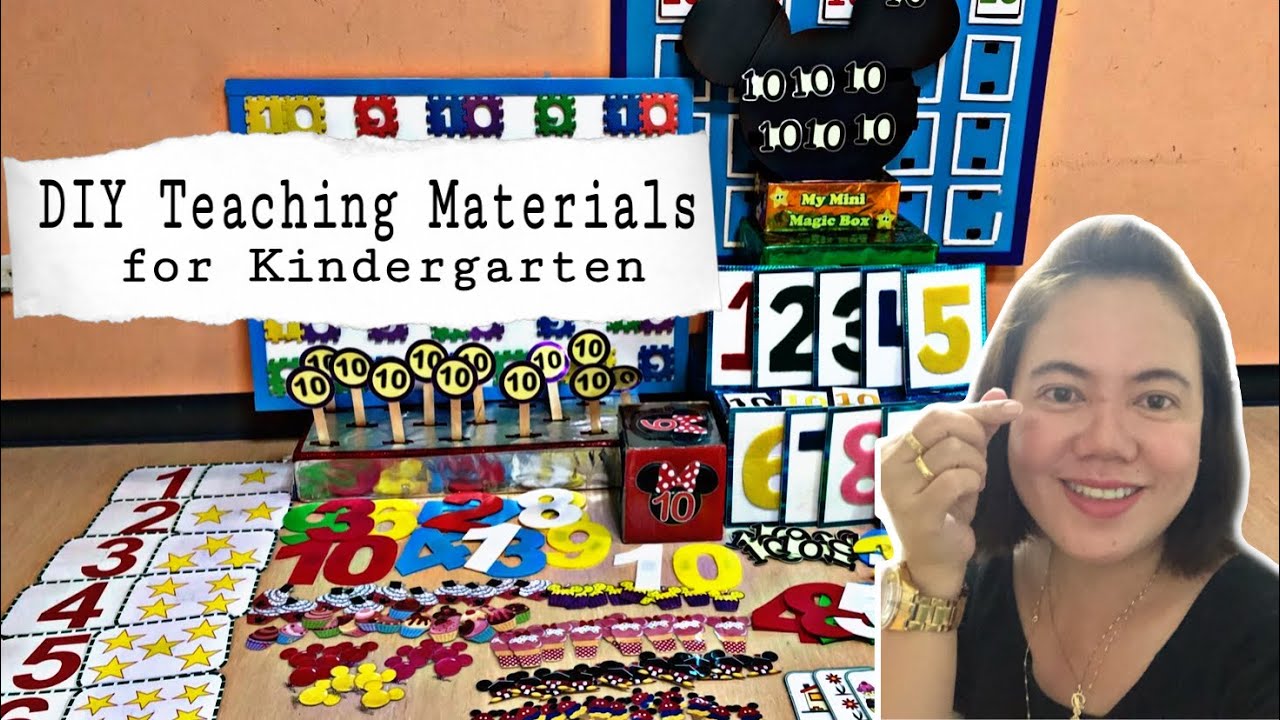 DIY teaching materials for kindergarten || instructional materials || Filipino couple in Thailand