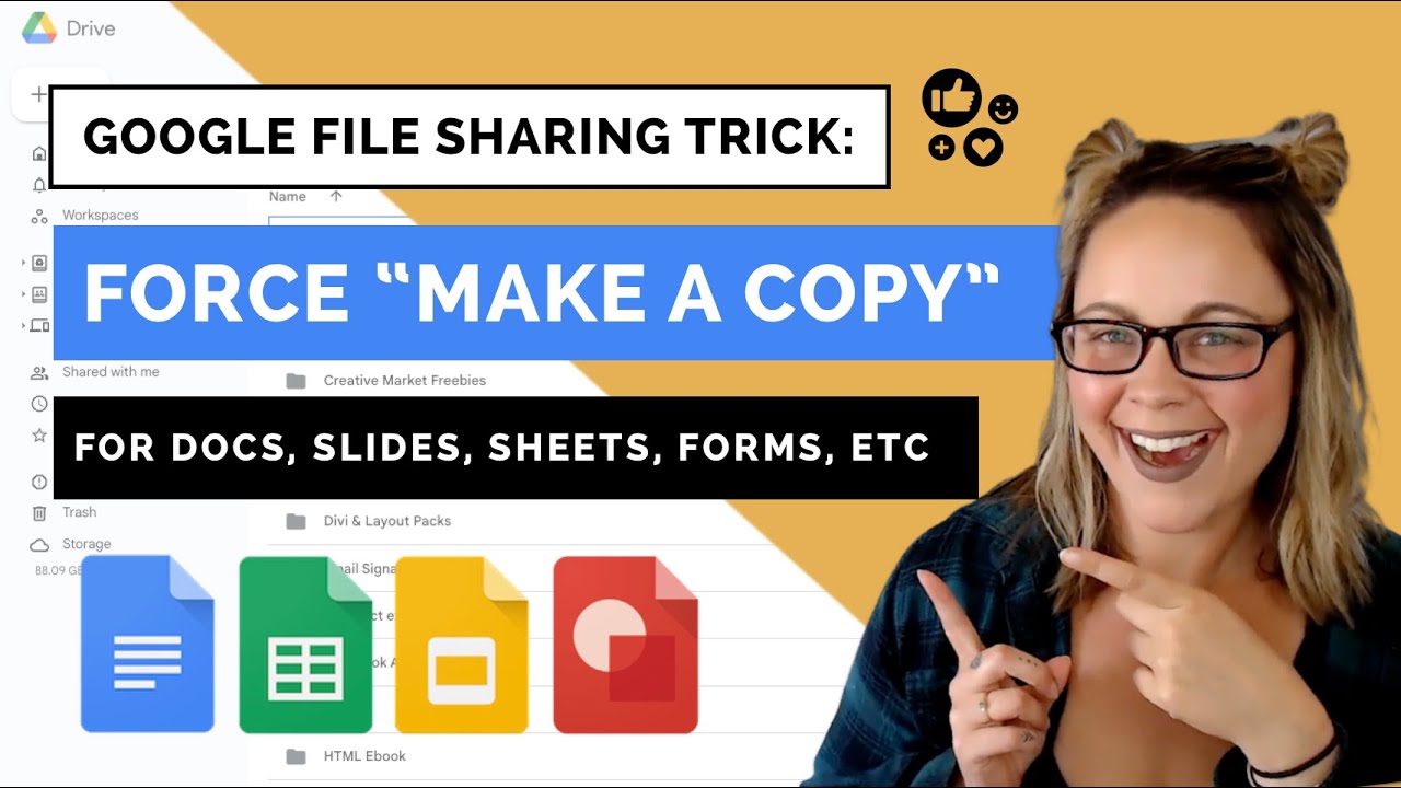 Как «принудительно» скопировать: трюк с общим доступом к Google Docs, Slides, Sheets, Forms и т. д.