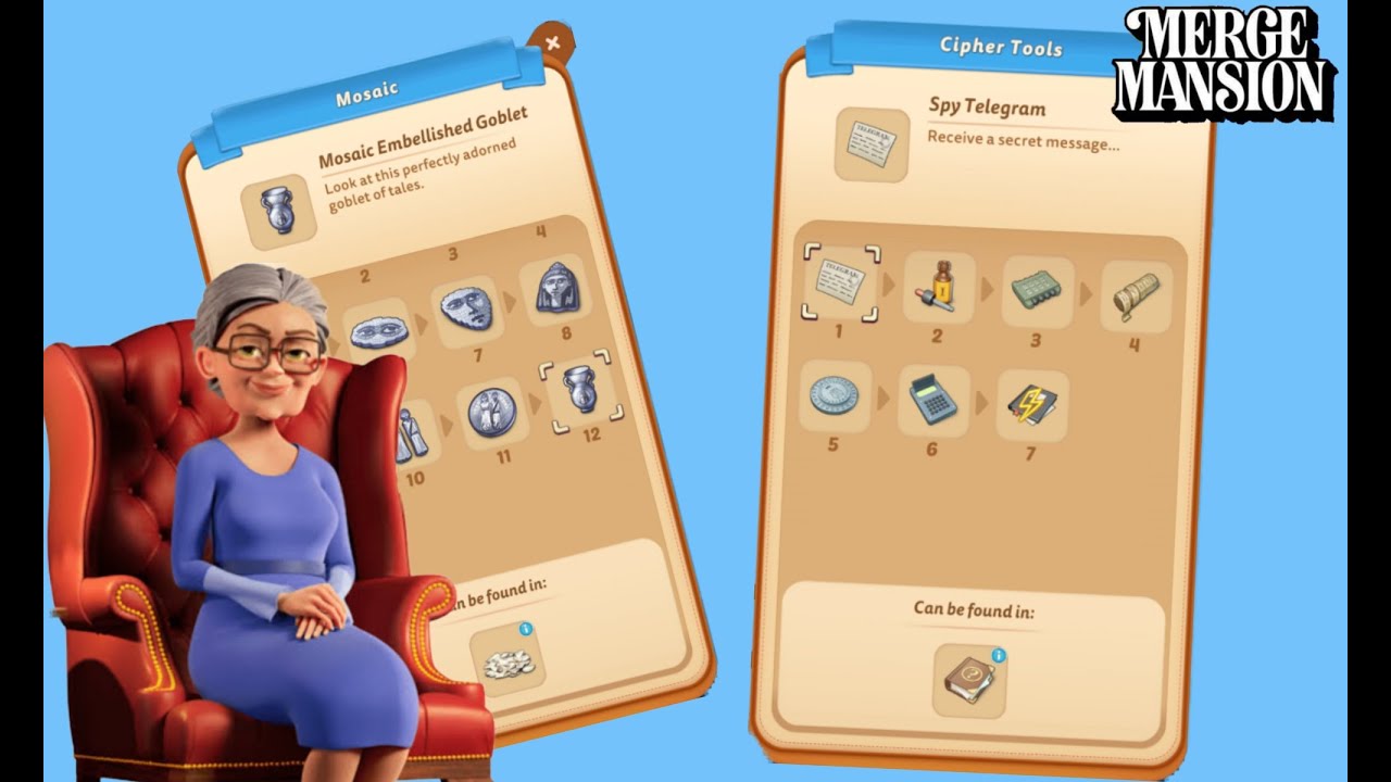 Merge Mansion | Mosaic 🗞Cipher Tools