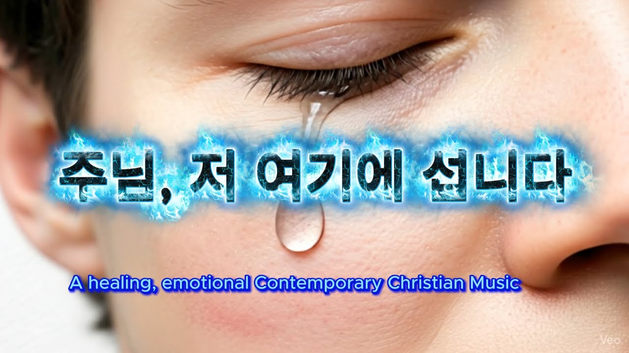 K-CCM| 주님 한 분만 바라보며, 저 여기에 섭니다 (Soft Watercolor Animation) #ccm #healing