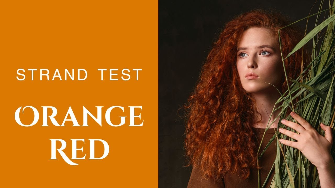 Orange Red Henna Hair Color | How to Mix Red Henna to Get Different Shades | Strand Test Results
