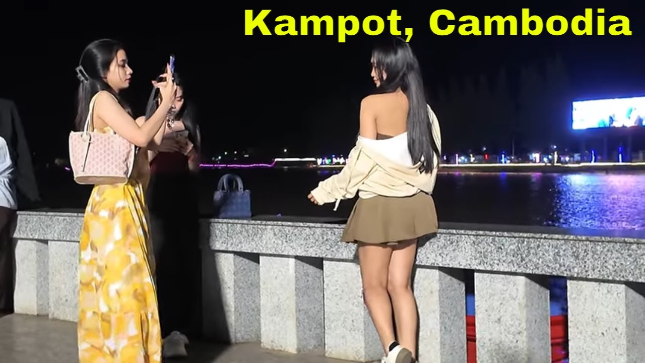 🔥 Nightlife in Cambodia 2025 - Kampot Town After Dark