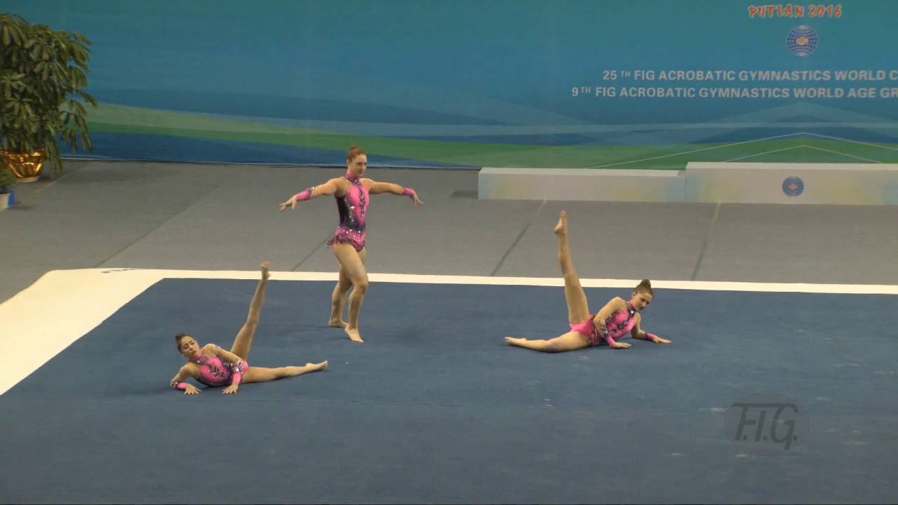 Great Britain GBR1   2016 Acrobatic Worlds, Putian City CHN Combined Women's Group