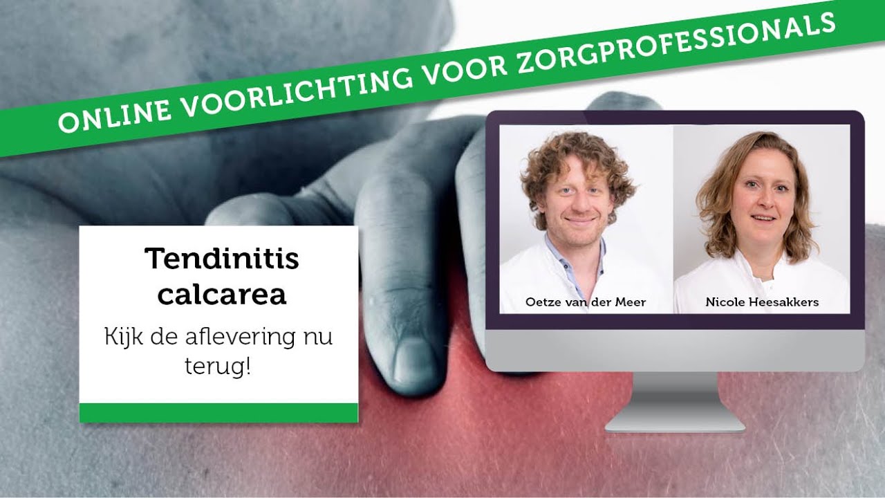 Online voorlichting over tendinitis calcarea | Voor zorgprofessionals