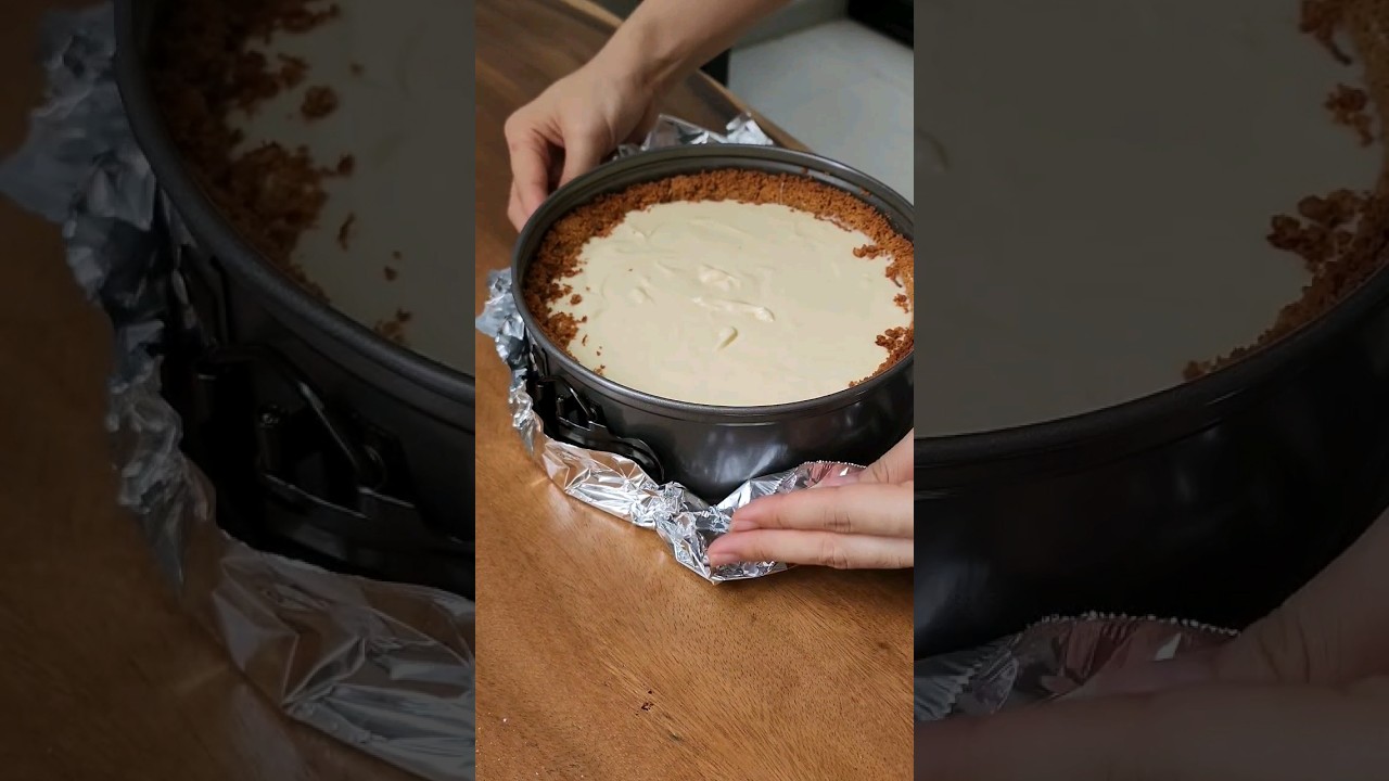 NewYork Baked Cheesecake #bakingvlog #homebaker #baking #shorts #cheesecake