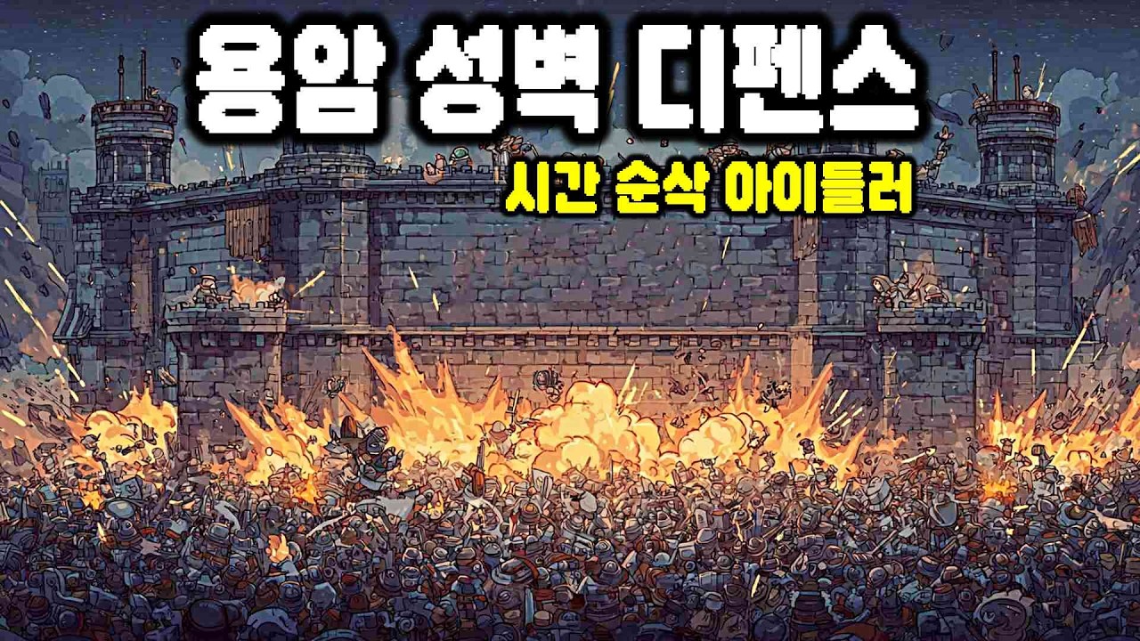 용암 두른 성벽?! 시간 순삭되는 자동 사냥 타워 디펜스 | Zero Stress King