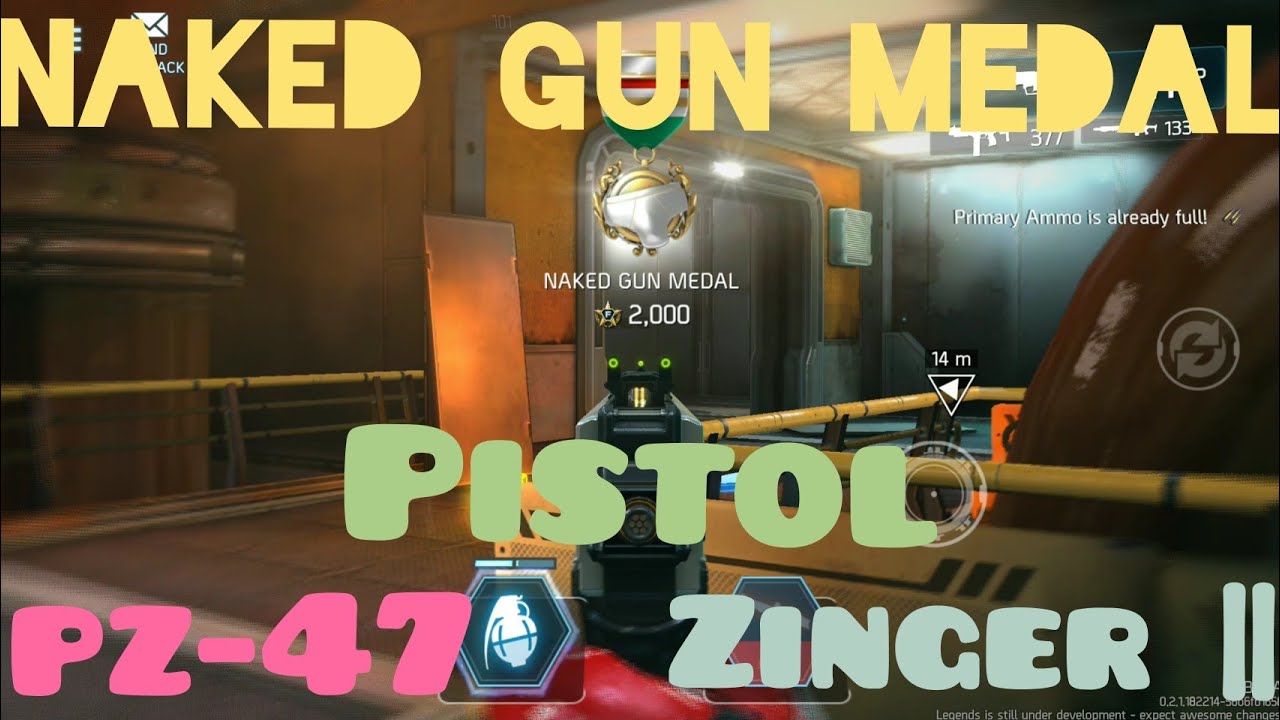 Shadowgun Legends Beta | How to get easy the Secret medal: Naked Gun Medal ( SPEED x2 )