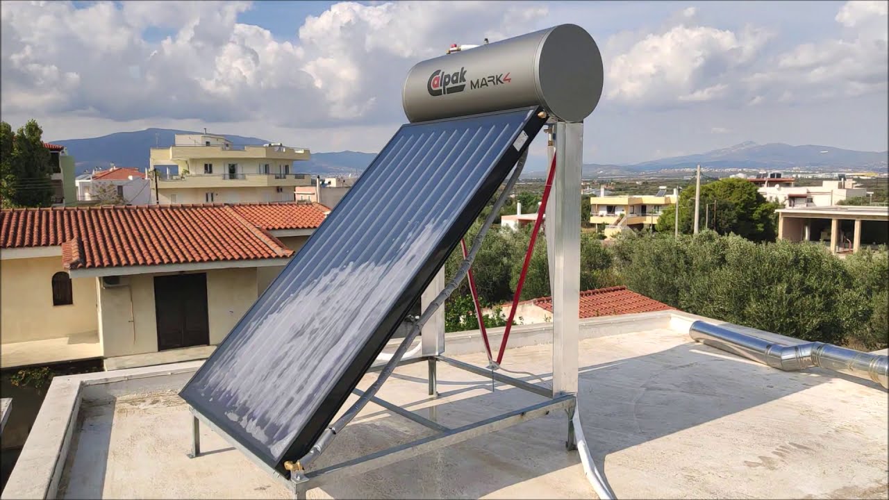 Calpak Mark 4 160lit/2,6m² Ηλιακός θερμοσίφωνας τριπλής ενεργείας κατάλληλος για Αντλία Θερμότητας