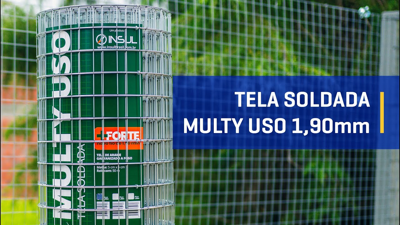 Nova Tela Soldada Multy Uso fio 1,90mm malha 5x5cm