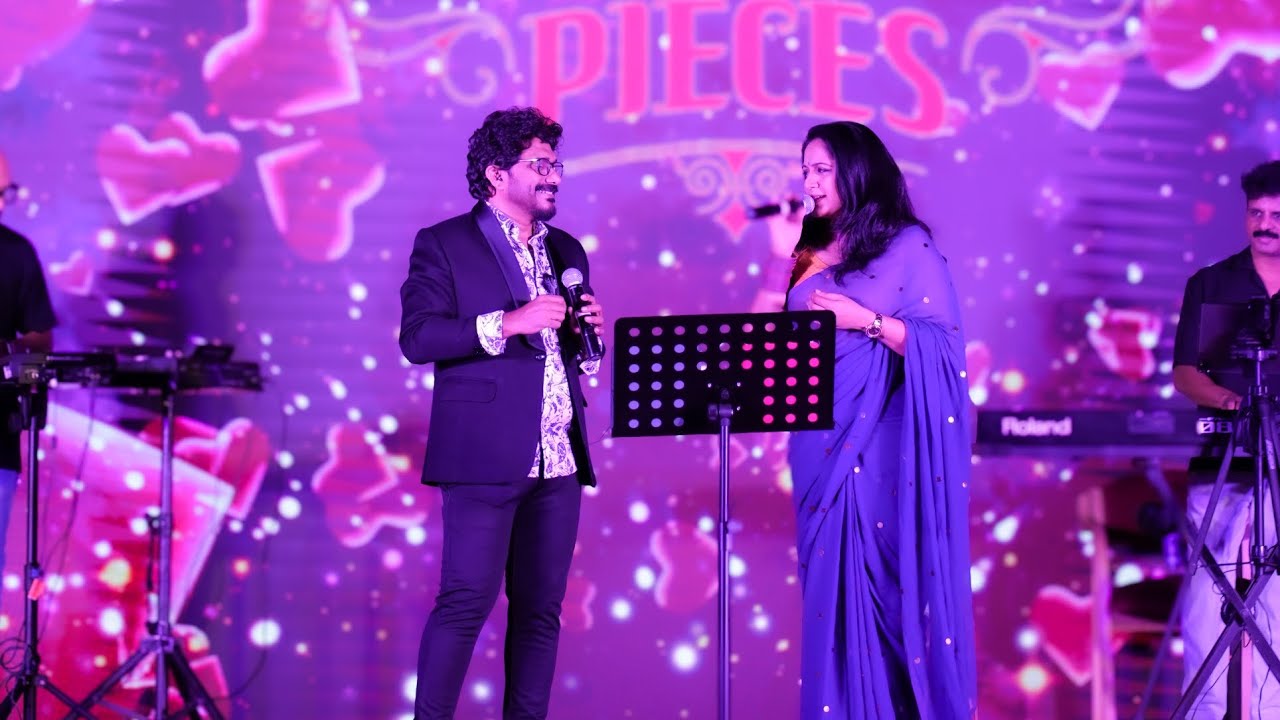 Malare Mounama | Afsal and Akhila Anand Stage show | SP Balasubrahmanyam and S Janaki | Vidyasagar