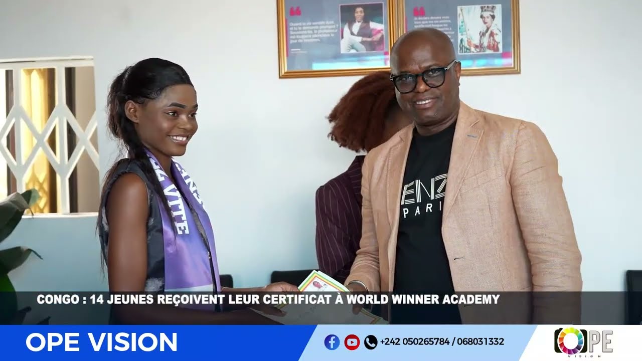 CONGO : 14 JEUNES REÇOIVENT LEUR CERTIFICAT À WORLD WINNER ACADEMY