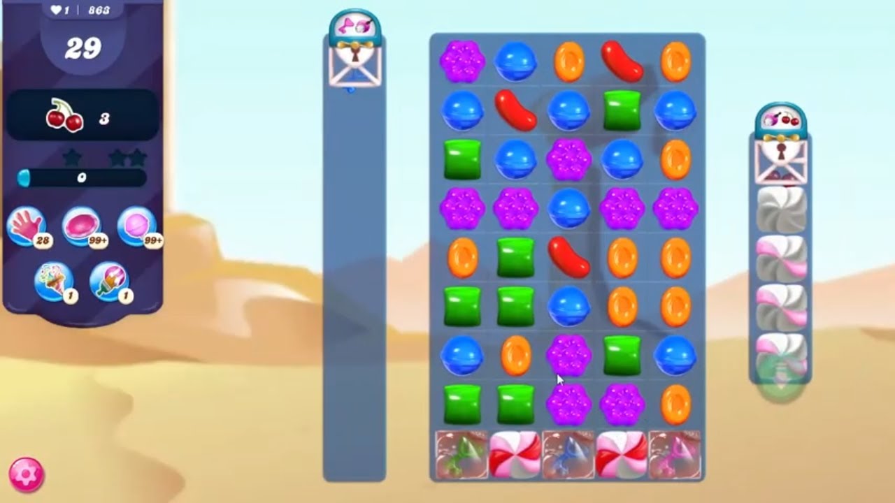 Candy Crush Saga Level 863 NO BOOSTERS