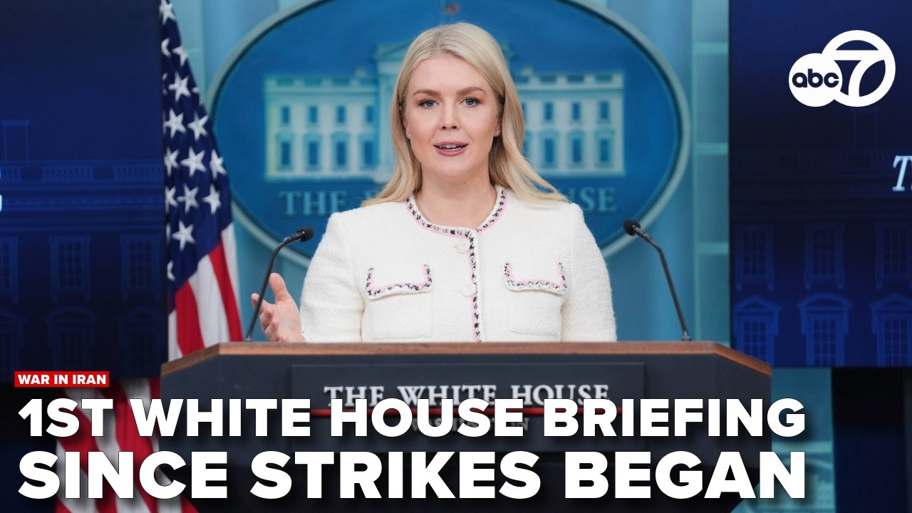🔴LIVE | 1st White House media briefing since airstrikes began in Iran.