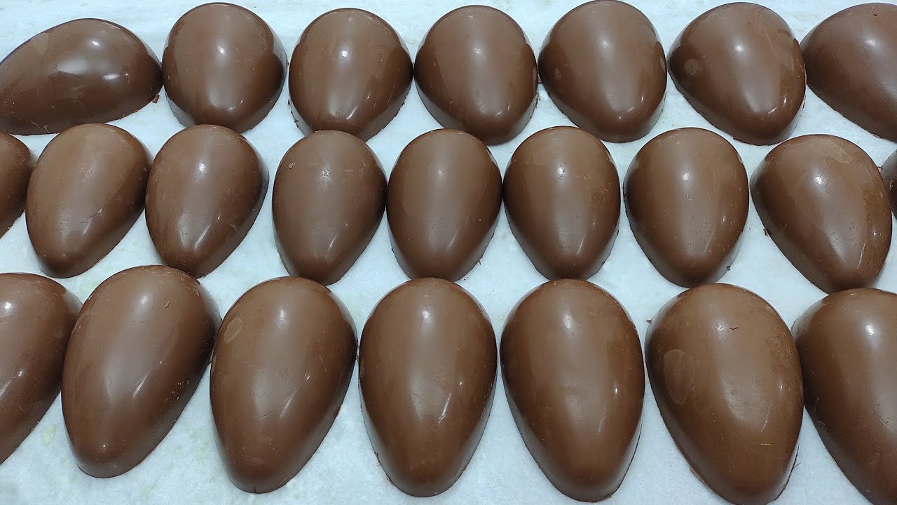 📢 Cascas Perfeitas de Chocolate ao Leite para Ovos de Páscoa Artesanais! 🐰🍬
