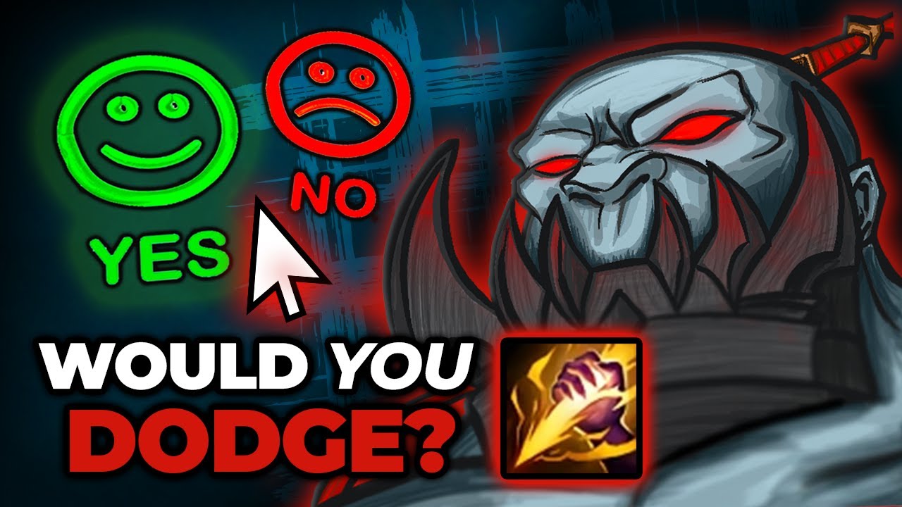 Support Locks in Smite Sion, Would you Dodge?