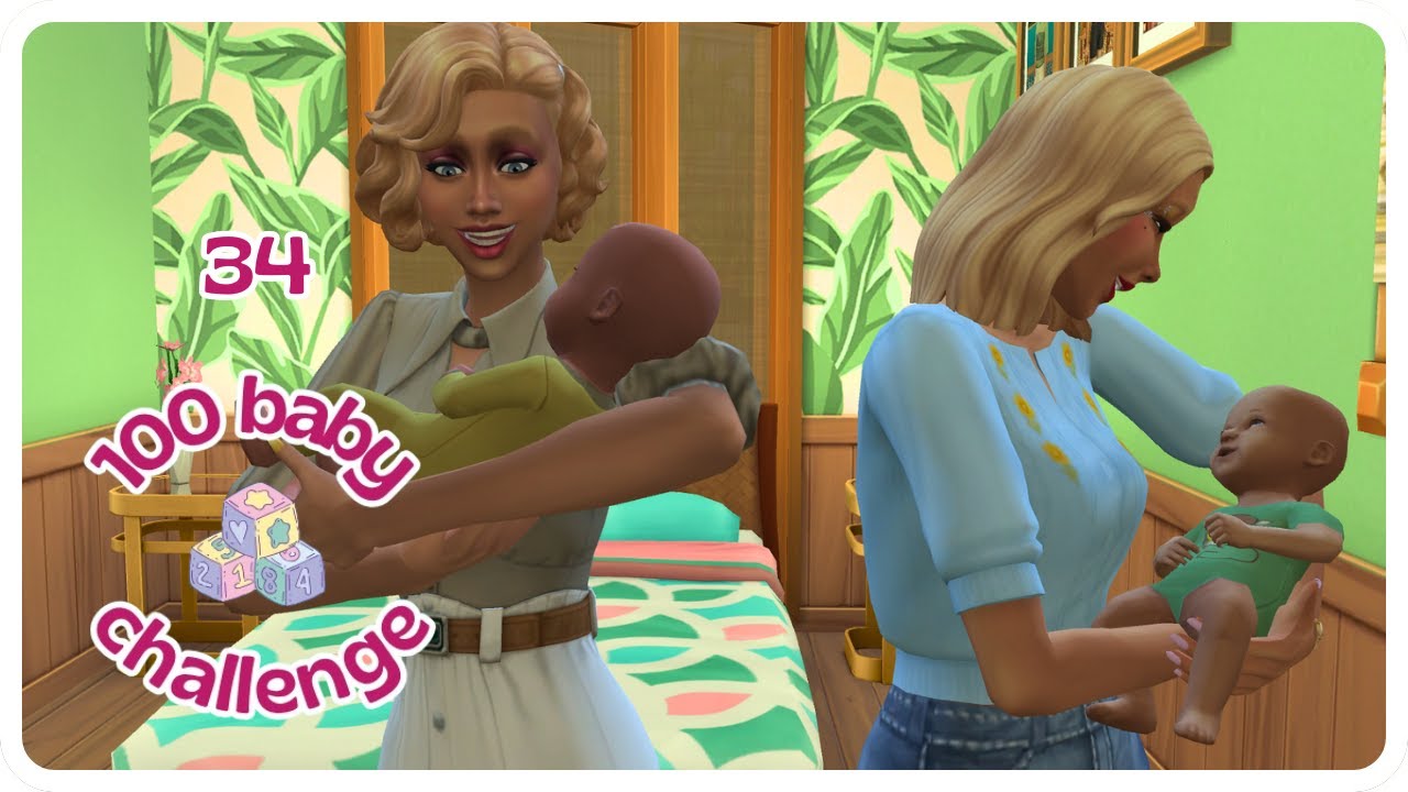 Due fiocchi rosa o blu??  💝 - 100 baby challenge #34 - The Sims 4