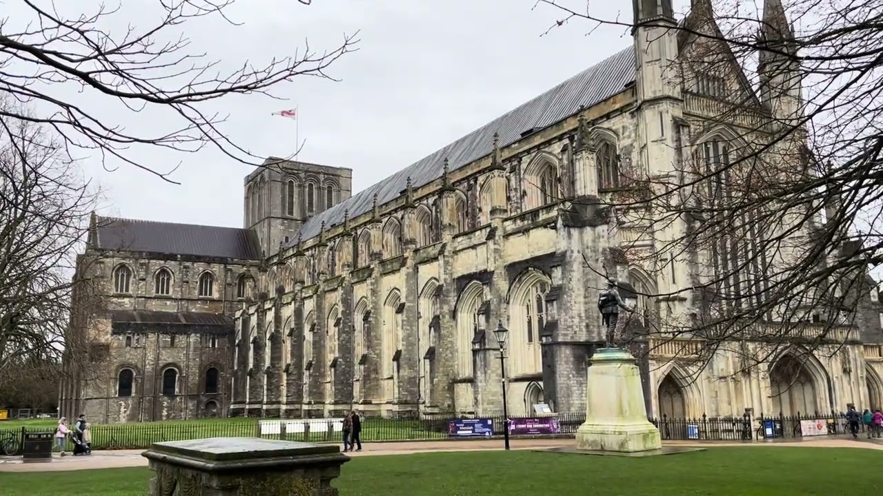 Winchester Cathedral bells ringing in the New Year 2024