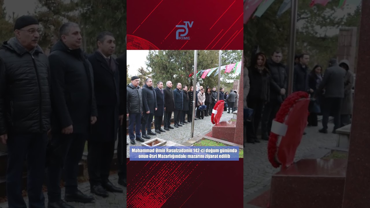 Məhəmməd Əmin Rəsulzadənin 142-ci doğum g&uuml;n&uuml;ndəonun Əsri Məzarlığındakı məzarını ziyarət edilib