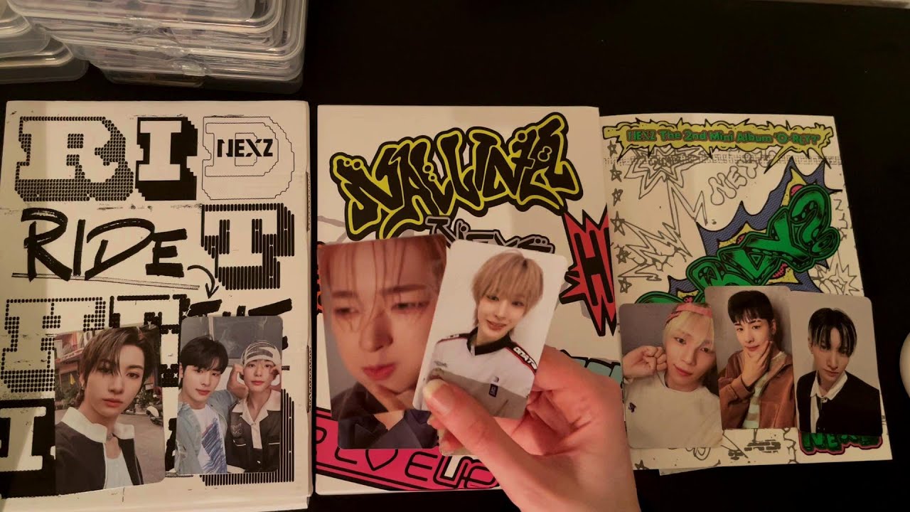 unboxing a bunch of nexz albums bc i guess im becoming a jyp stan 😂