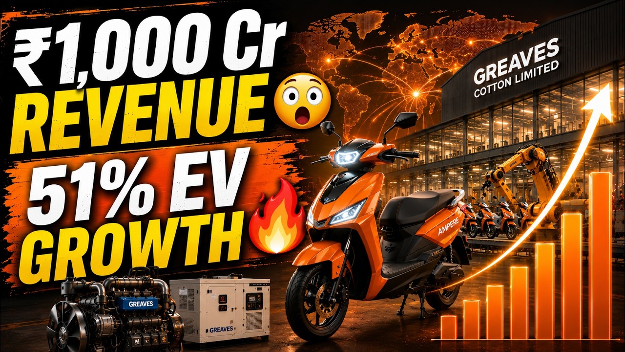 ₹1,000 Cr Revenue 😲 51% EV Growth! Greaves Cotton Q4 FY26 Explained #stockmarket