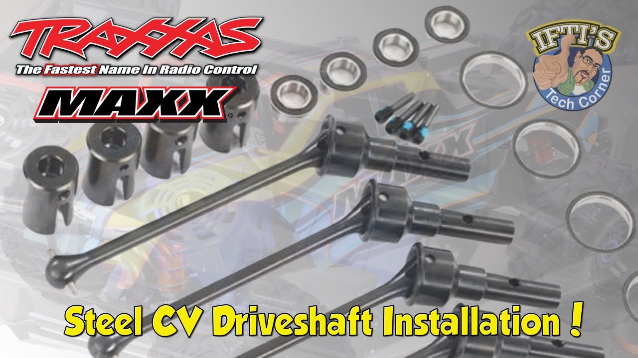 #03 Traxxas MAXX - Steel CVD / CV Driveshaft Installation & Setup GUIDE