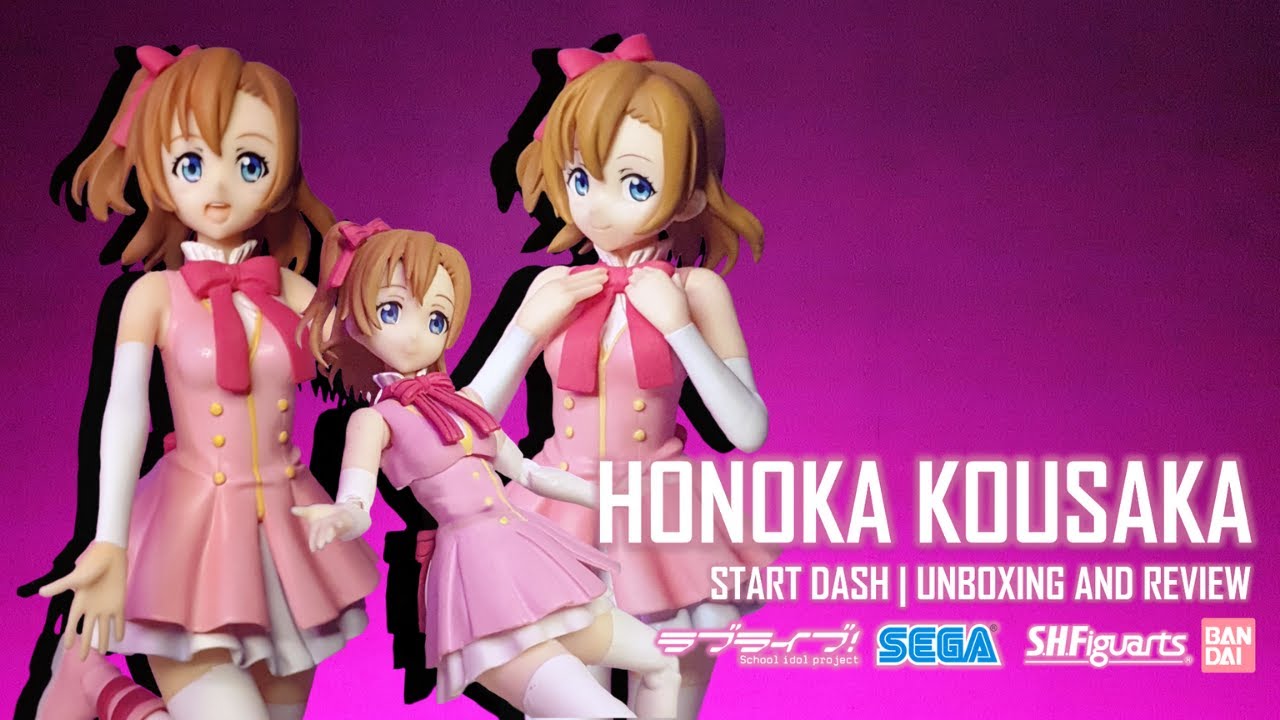 HONOKA KOUSAKA Start Dash figures UNBOXING AND REVIEW | SEGA & BANDAI SHFIGUARTS | Love Live!
