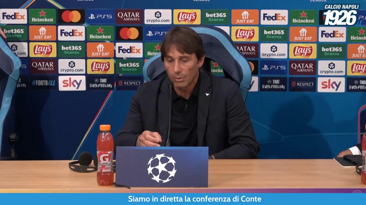 LIVE | La conferenza stampa di Mister Conte alla vigilia di Napoli - Sporting