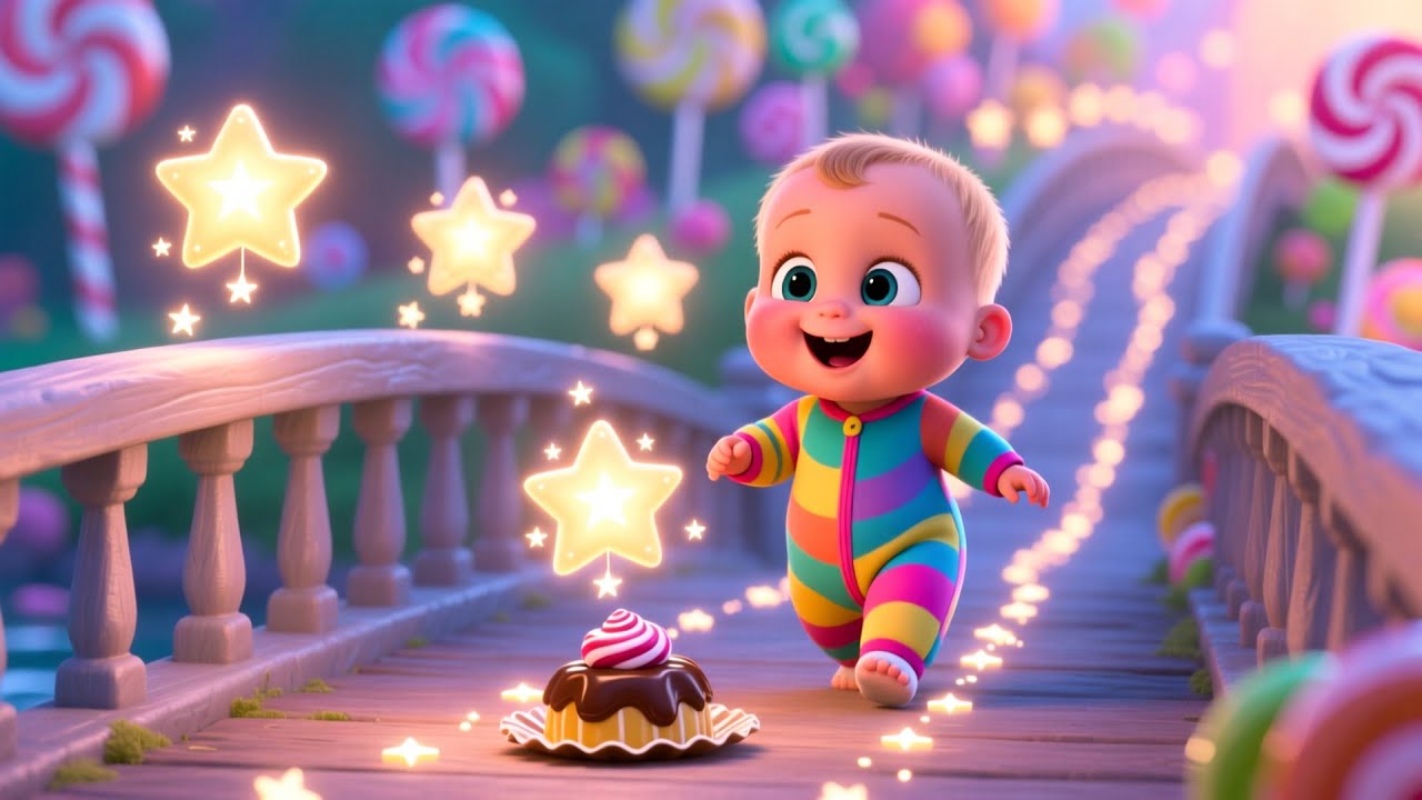 The Rainbow Candy Bridge 🌈🍬 | Fun Kids Song | Playful Nursery Rhyme