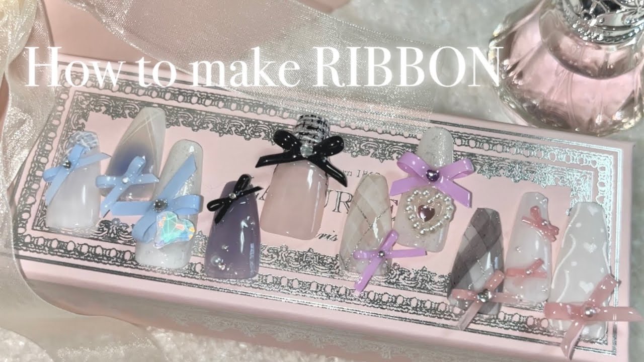 【超簡単✌︎】リボンの作り方🎀🤍 / 100均ジェルで大量生産🌟