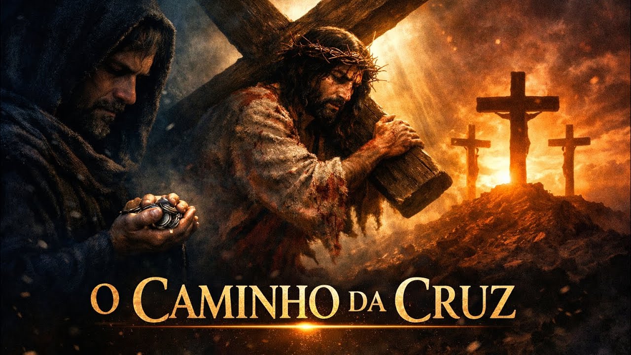 ✝️ O Caminho da Cruz | Do Beijo da Traição ao Sacrifício de Jesus (Música Cinematográfica)