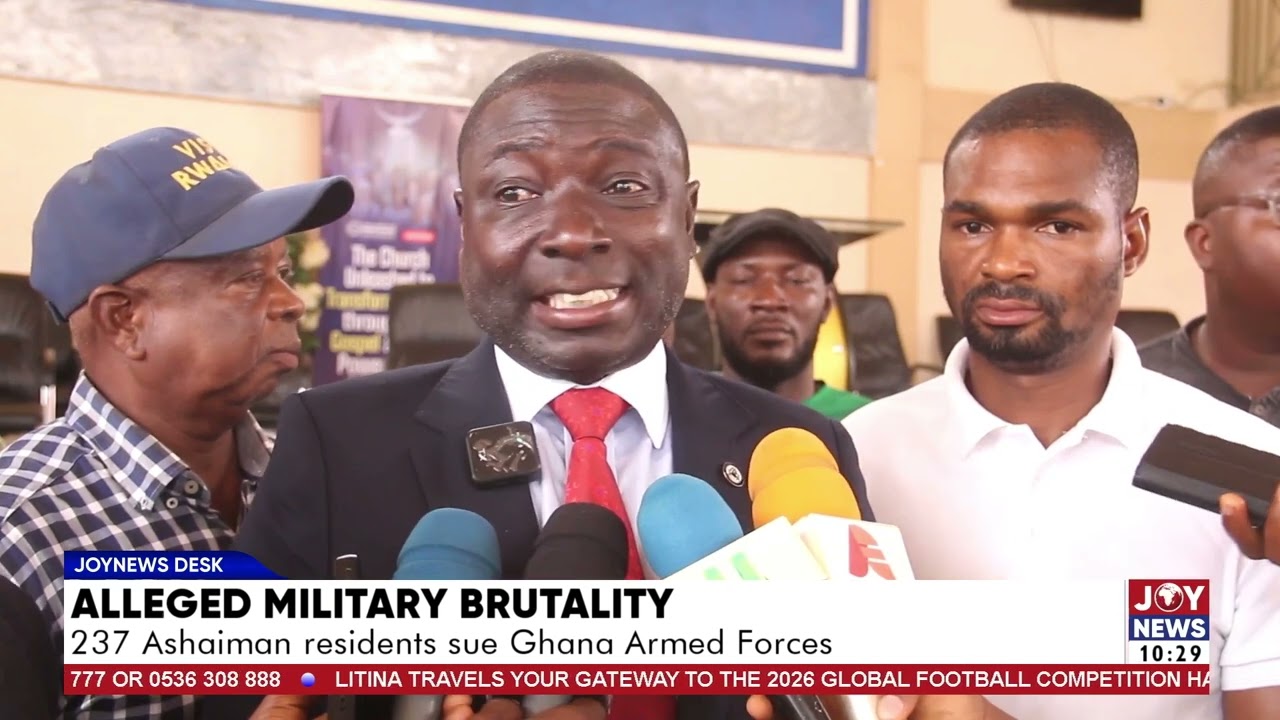 Alleged military brutality: 237 Ashaiman residents sue Ghana Armed Forces. #JoyNews