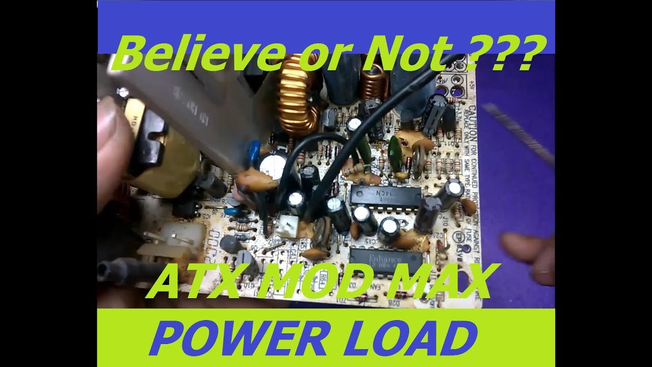 Final Version ATX MOD MAX POWER LOAD - Running Handrill With ATX Power - Believe or Not ???