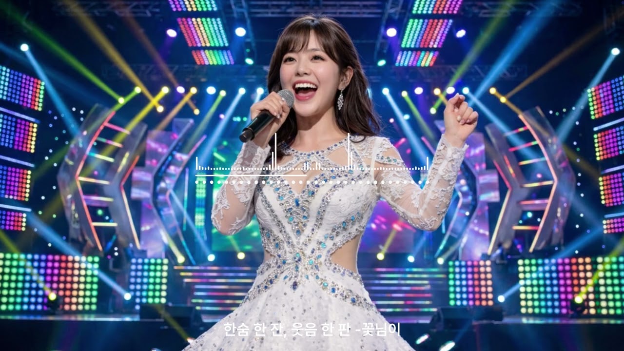 [신나는 트로트] 한숨 한 잔, 웃음 한 판 - 꽃님이
