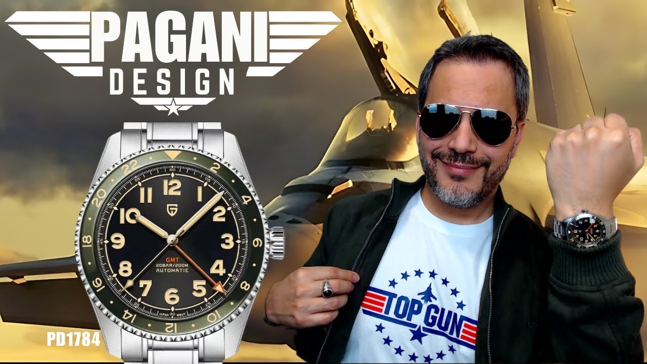NOVO PAGANI DESIGN SPIRIT ZULU TIME PD 1784! O RELÓGIO TOP GUN DA PAGANI DESIGN