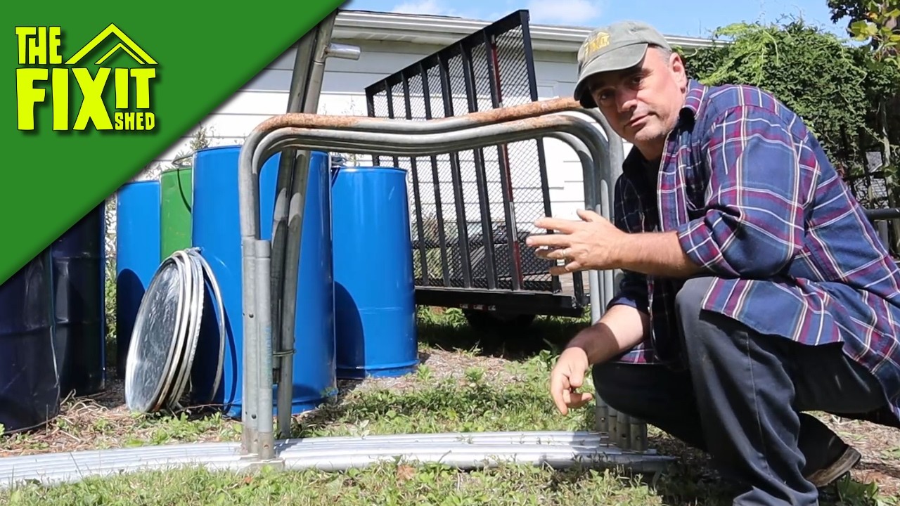 Turning A Trampoline (or 3) Into A Hoop House PART 2 | The Fixit Shed