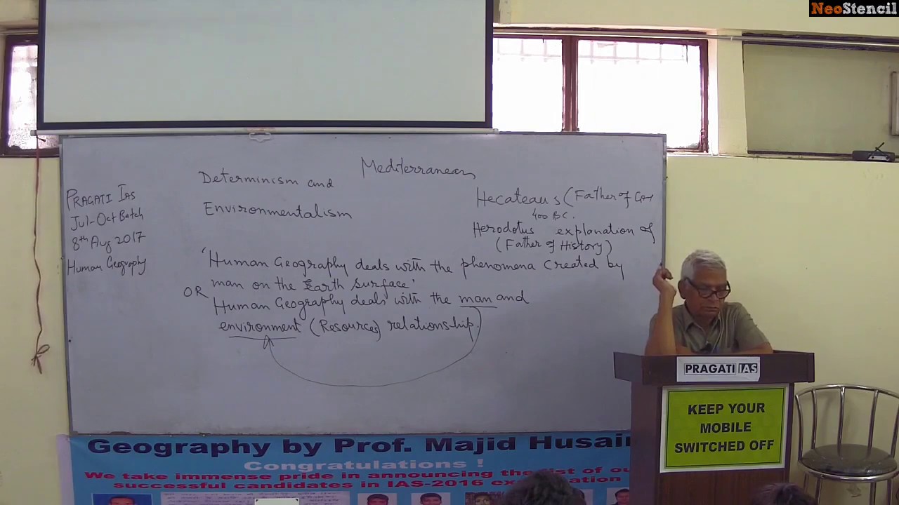Determinism in Geography | Prof. Majid Husain | Geography Preparation | UPSC Preparation
