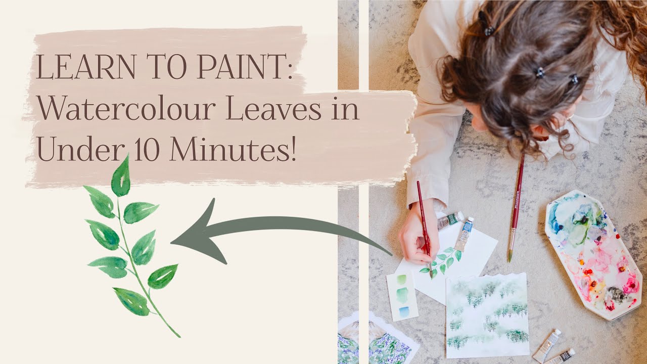 Learn to Paint Loose and Natural Looking Watercolour Leaves for Beginners!