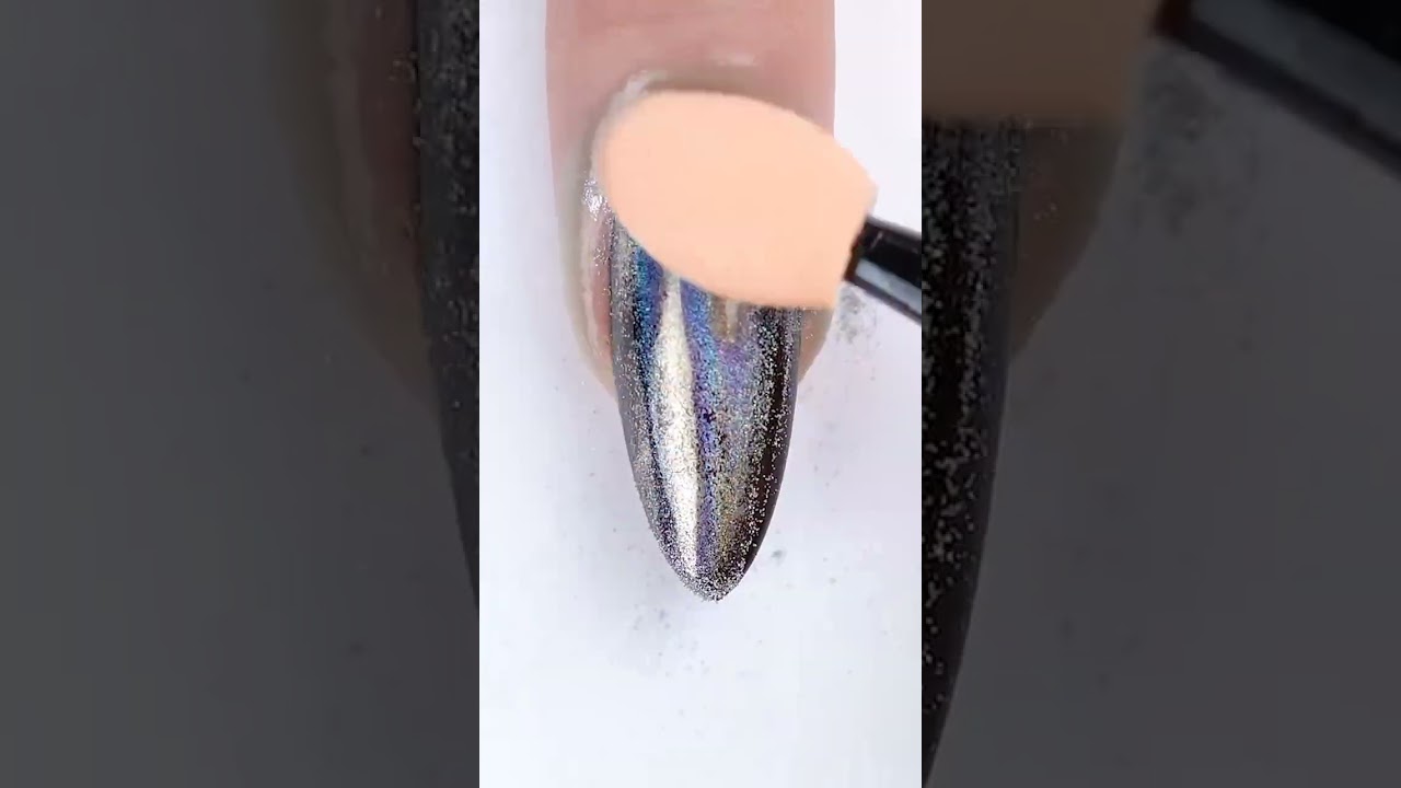 #shorts Rainbow Chrome Nail Ideas #nailart