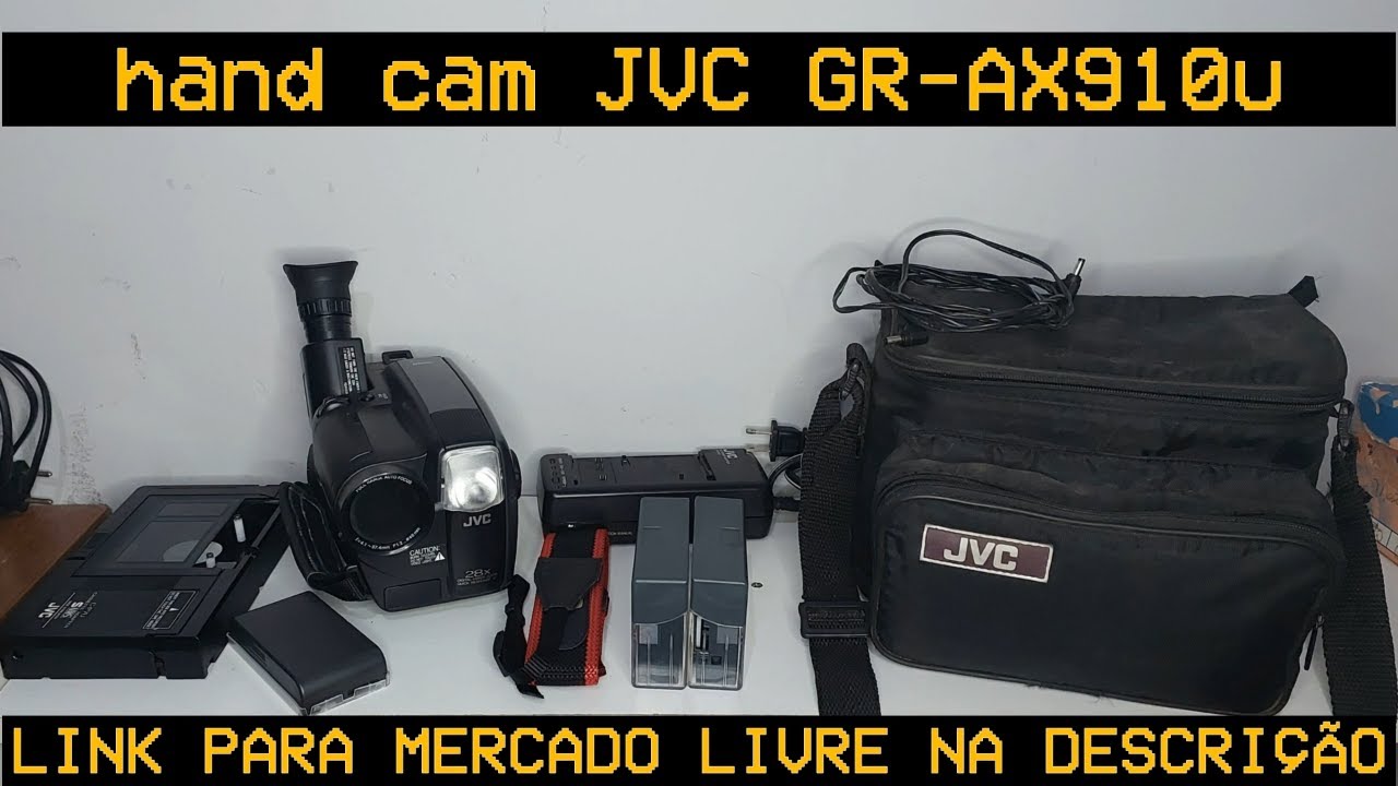 jvc hand cam gr-ax919u adaptador vhs-c para vhs
