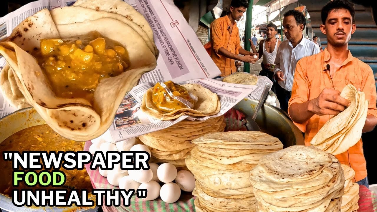 Sealdah Sisir Market Viral Raju Da Response to Newspaper Use! Paratha Sabji Street Food