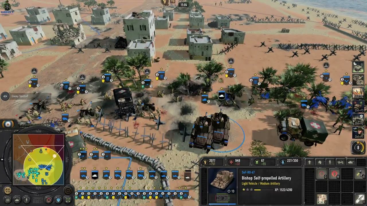 Company of Heroes 3 (CoH3) - Flames in Africa map (2 vs. 2 CPU Expert)