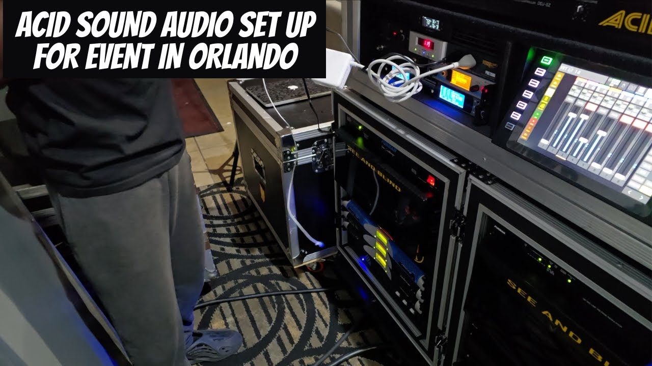 ACID SOUND SYSTEM SET UP FOR EVENT IN ORLANDO