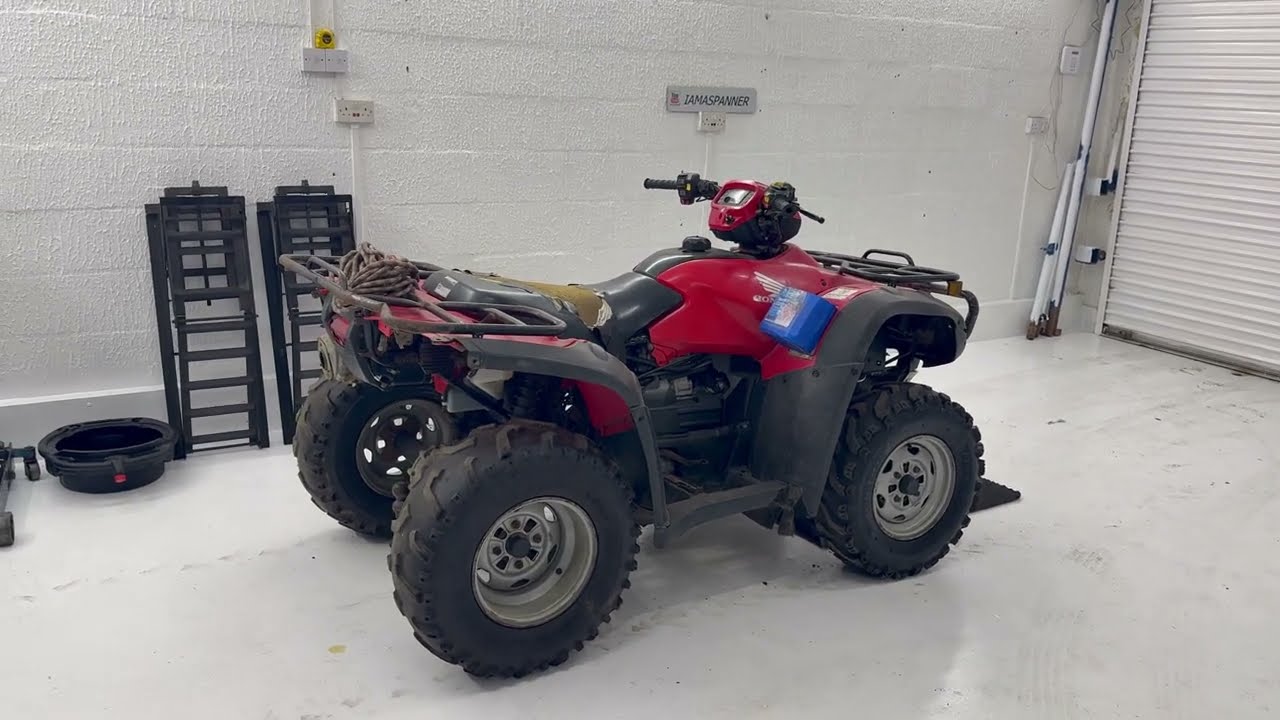 Honda TRX500 AUTO Oil Air Filter & Spark Plug Service - Light Reset - Fourtrax Foreman Rubicon