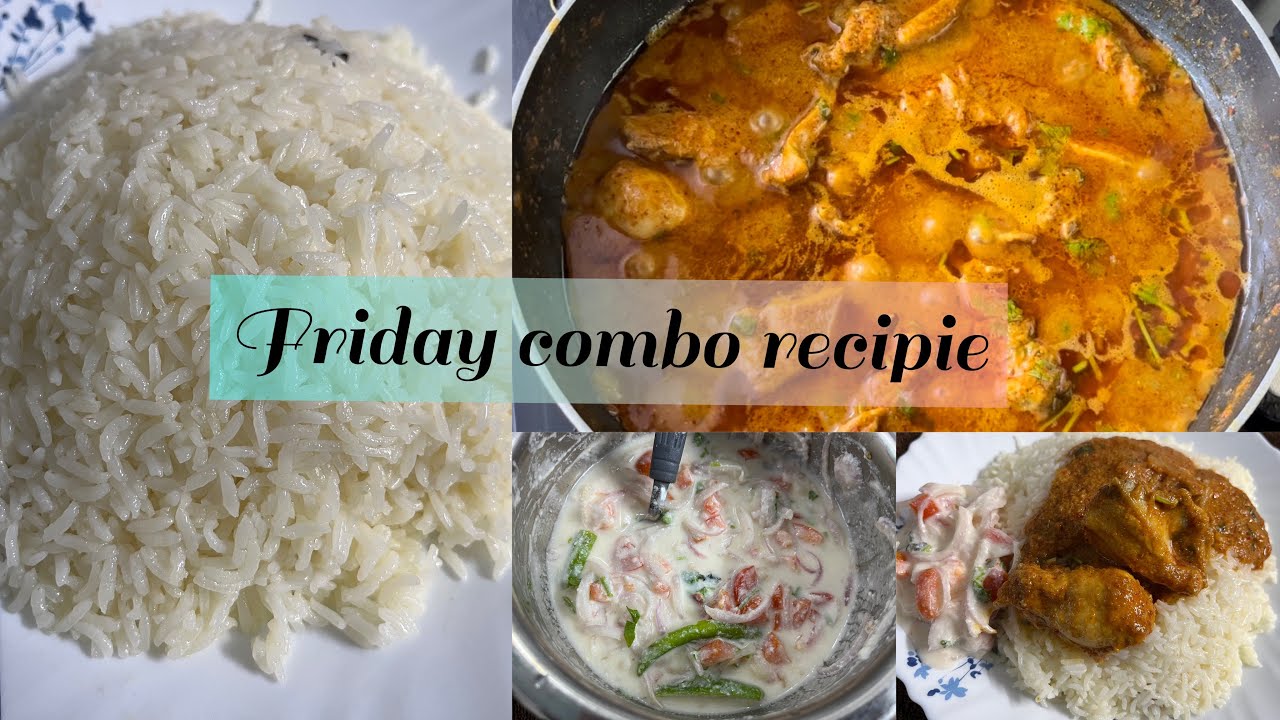 Friday combo recipe//ghee rice//special chicken curry// simple raitha Recipe 👌😋😍