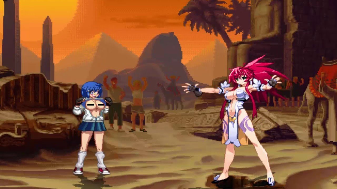 OHOSI NAGISA vs LUNA HIMEKI - High Level Gameplay - Mugen